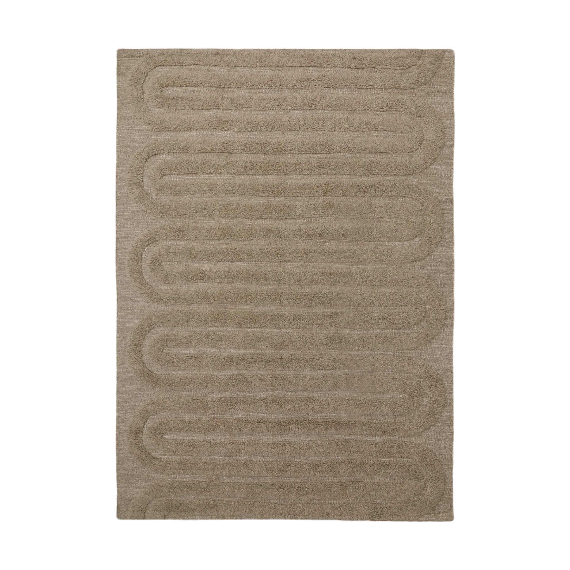 Riklund ullteppe 190x290 cm, Beige-melange Tinted