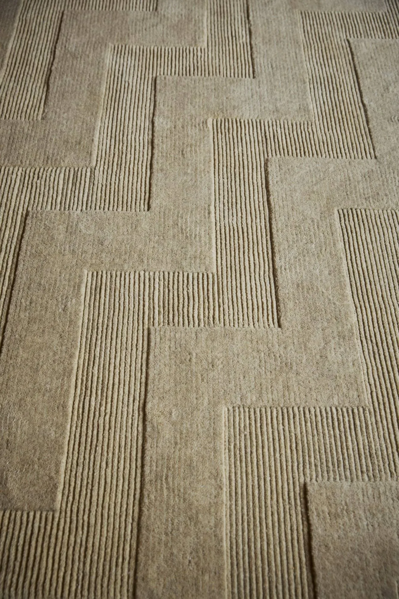 Valmont ullteppe, Beige-melange, 200x300 cm Tinted