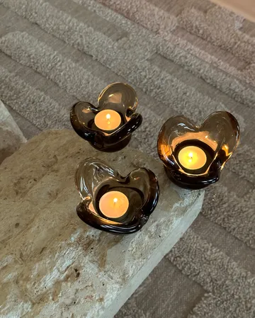 Visser lysestake - Brown - Tinted