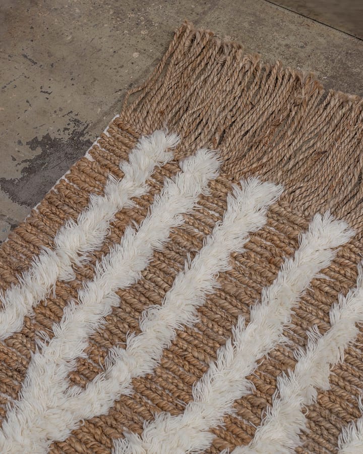 Wahl gangteppe jute 80x250 cm, Brown-offwhite Tinted