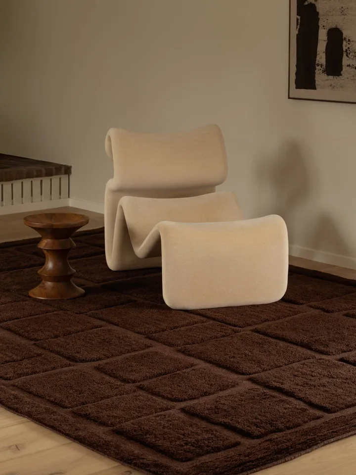 Wandel ullteppe - Brown, 200x300 cm - Tinted