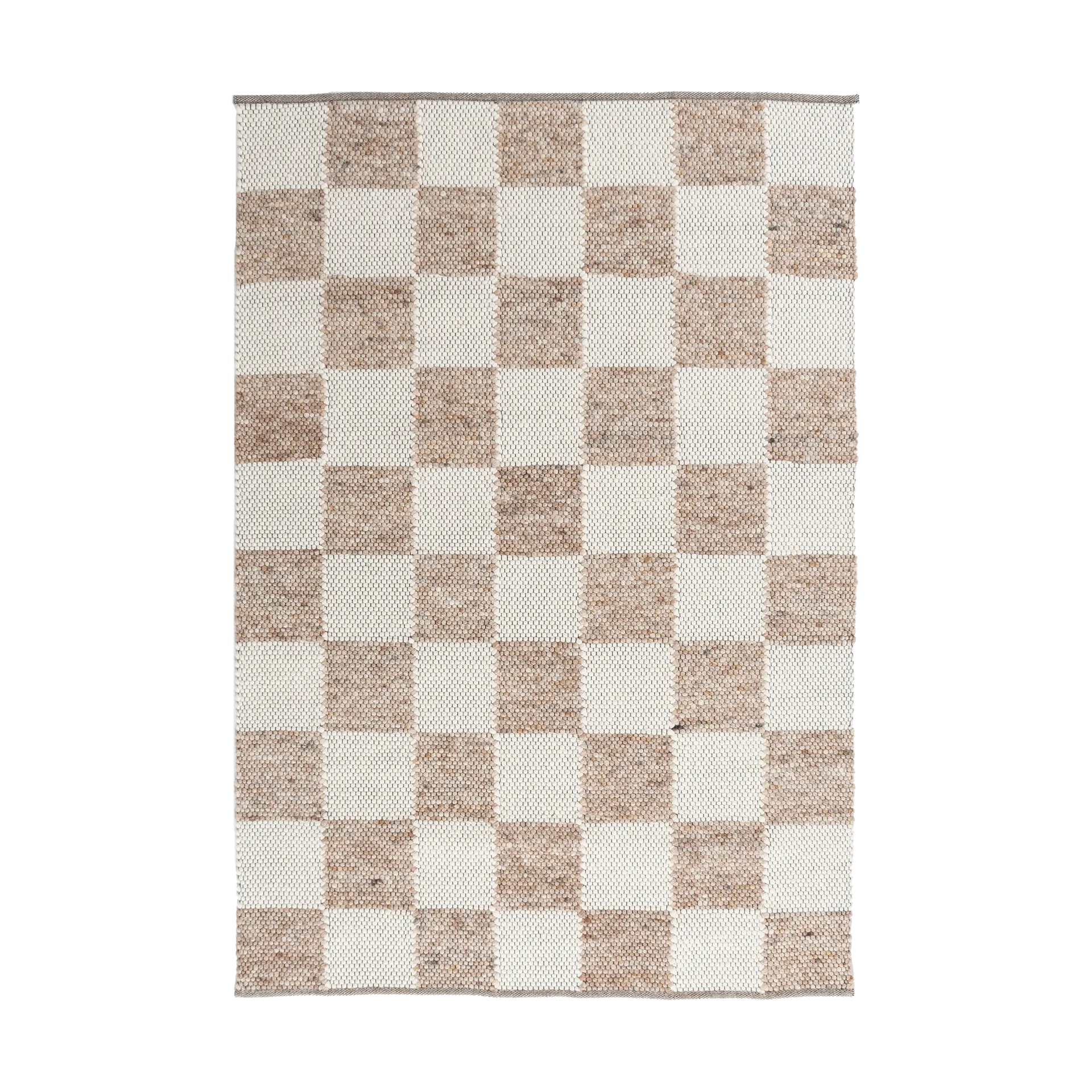 Gotland Design teppe Special Edition, Light brown-white nr. 2412, 70x140 cm Tisca