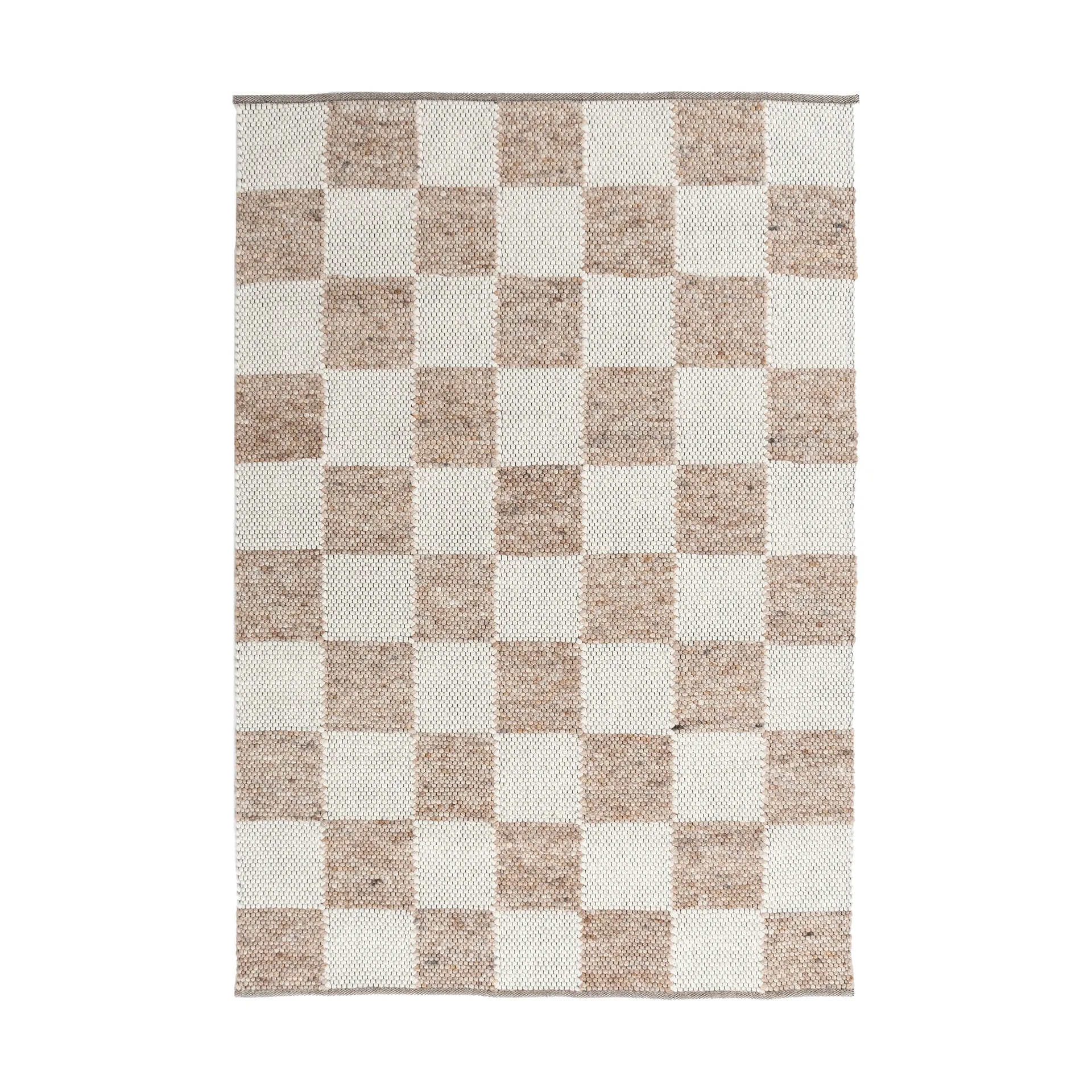 Gotland Design teppe Special Edition, Light brown-white nr. 2412, 90x180 cm Tisca
