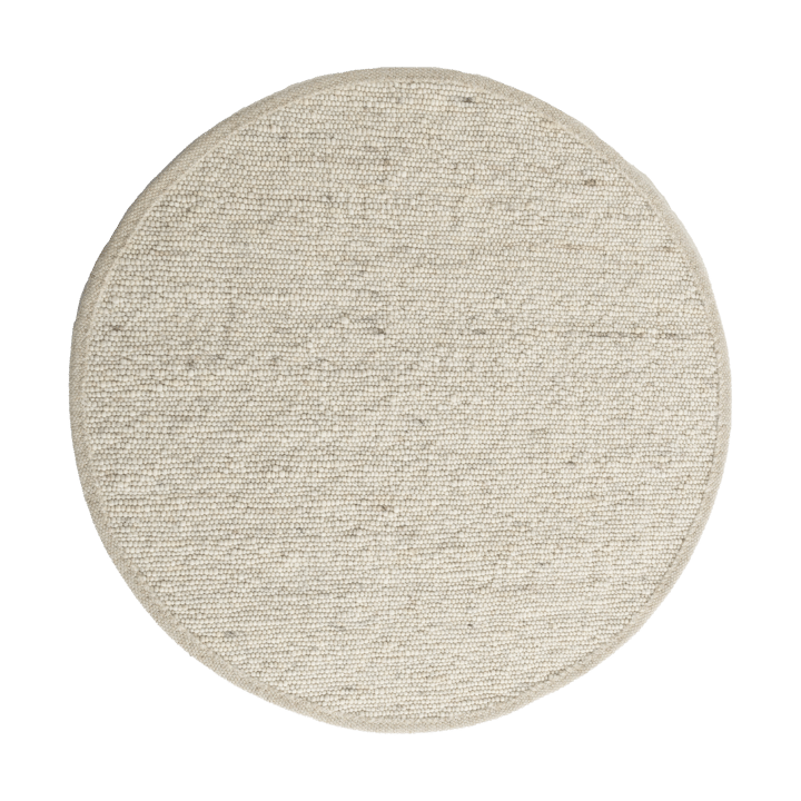 Sierrafil round teppe - Natural white nr. 11, Ø300 cm - Tisca