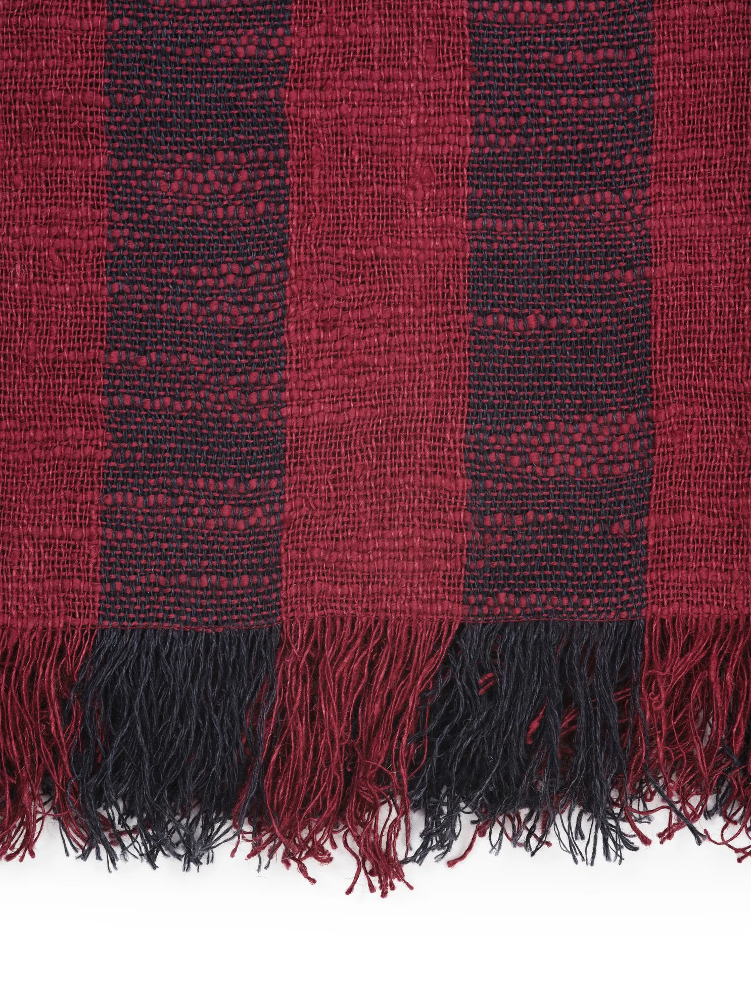 Band pledd 160x200 cm, Burgundy & Black Tom Dixon