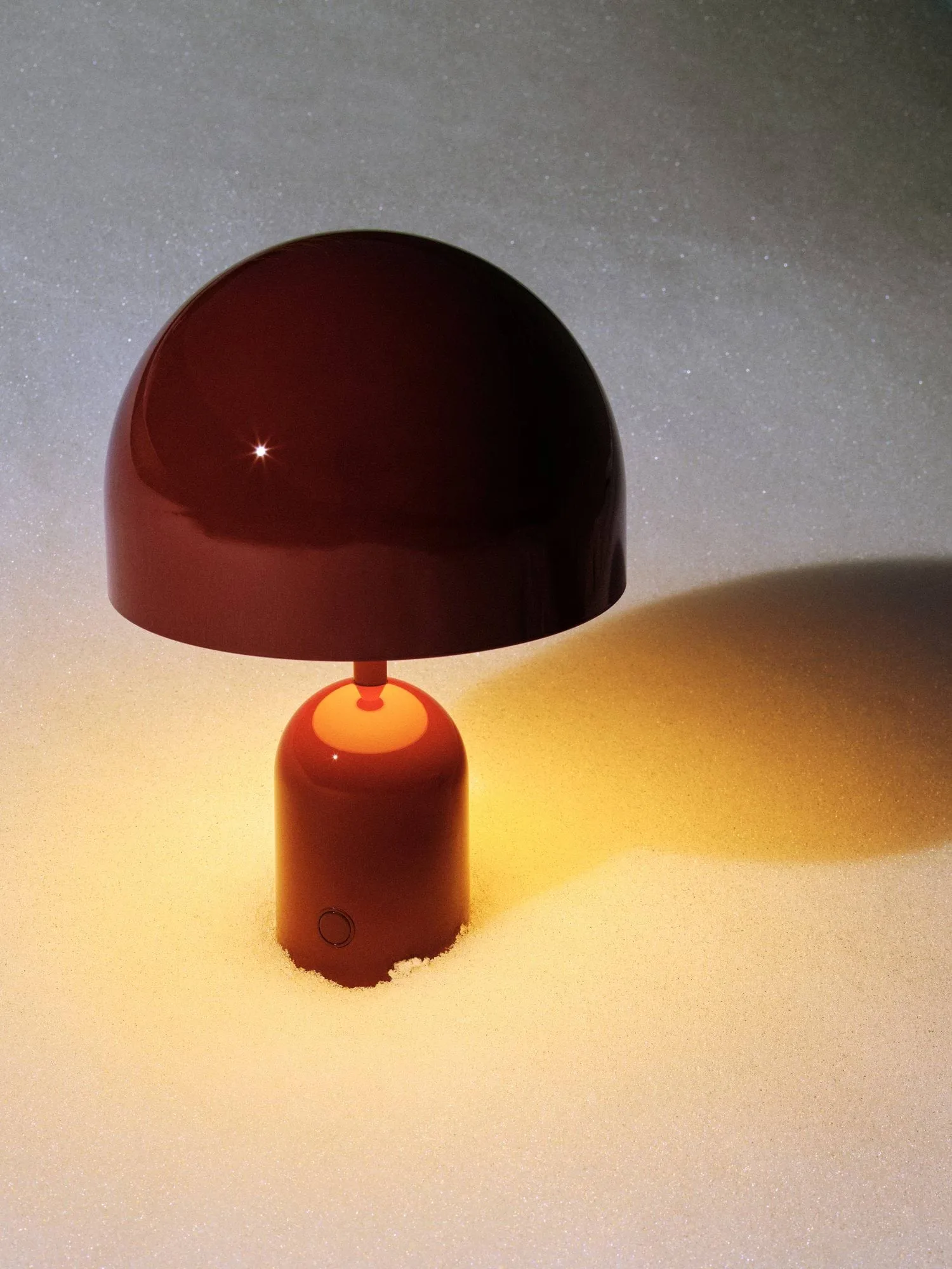 Bell Portabel LED bordlampe 28 cm v.2, Burgundy Tom Dixon