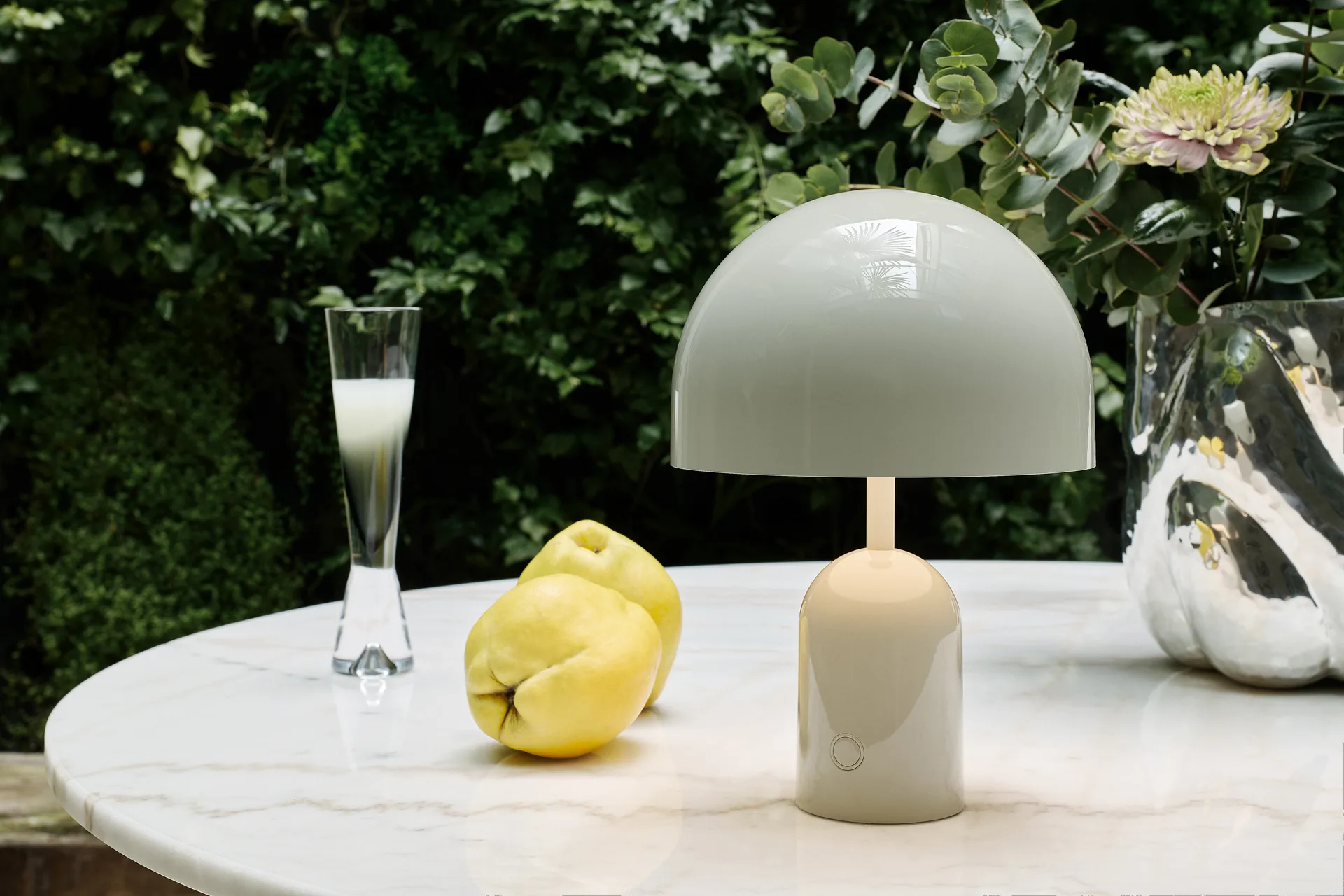 Bell Portable LED bordlampe 28 cm, Grey Tom Dixon