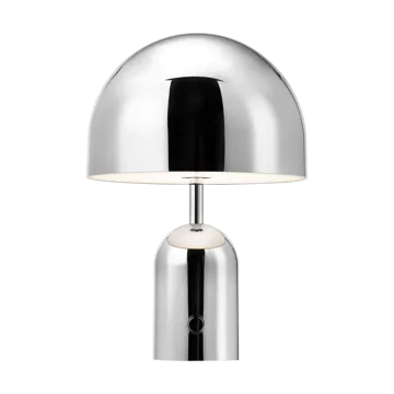 Bell Portable LED bordlampe 28 cm - Silver - Tom Dixon