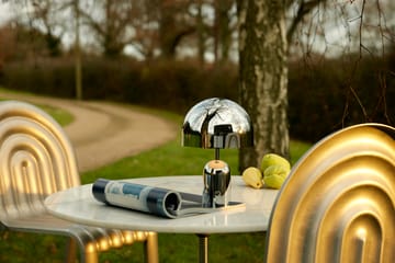 Bell Portable LED bordlampe 28 cm - Silver - Tom Dixon
