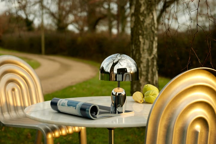 Bell Portable LED bordlampe 28 cm, Silver Tom Dixon