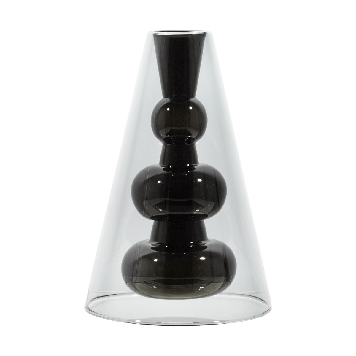 Bilde av Tom Dixon Bump Cone vase Black