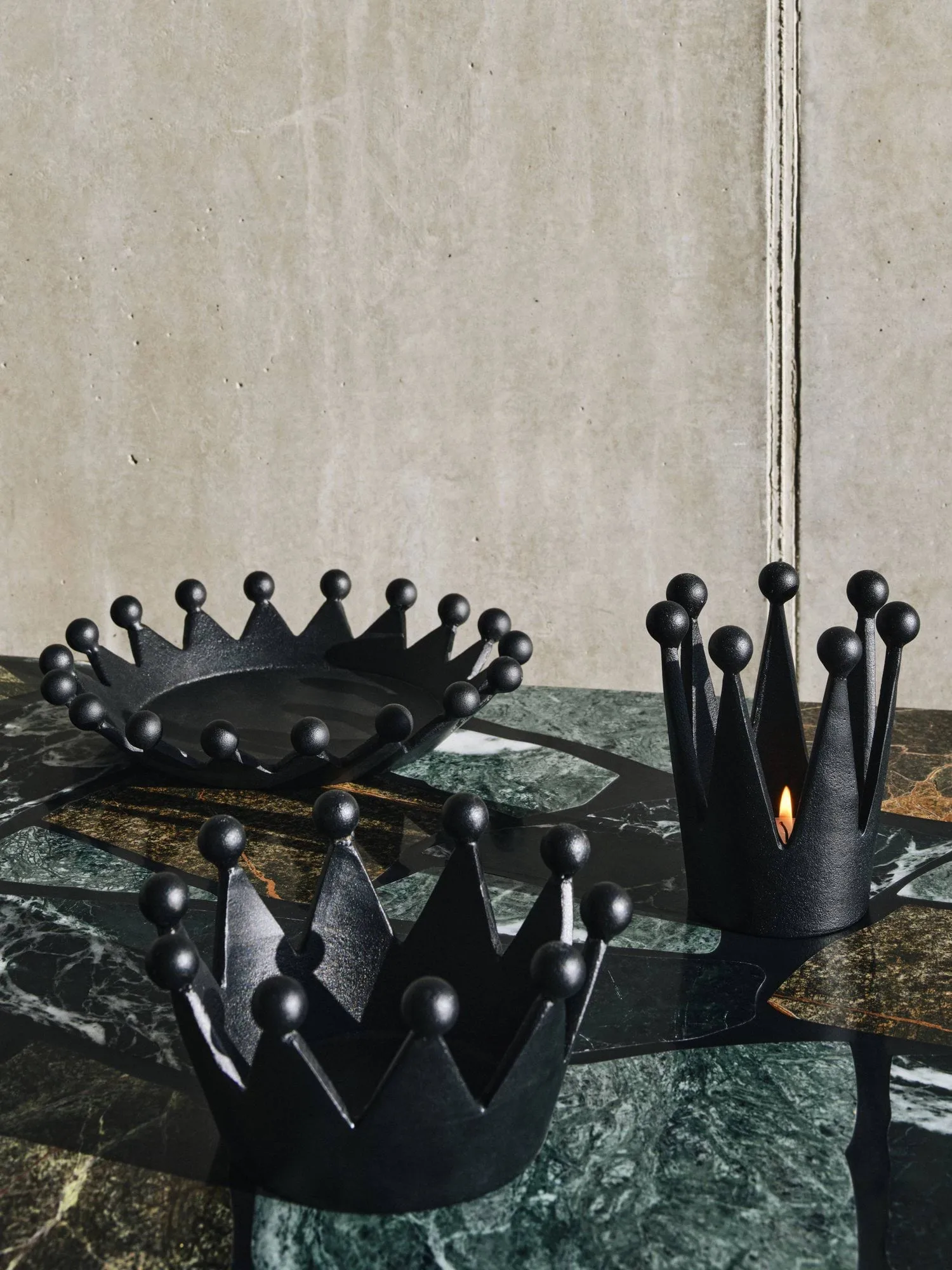 Cast Iron Crown lyslykt, Ø8,8x12,1 cm Tom Dixon