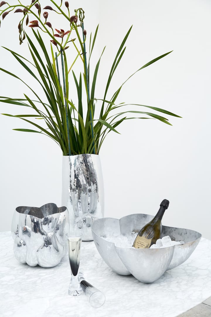 Cloud vase høy, Sølv Tom Dixon