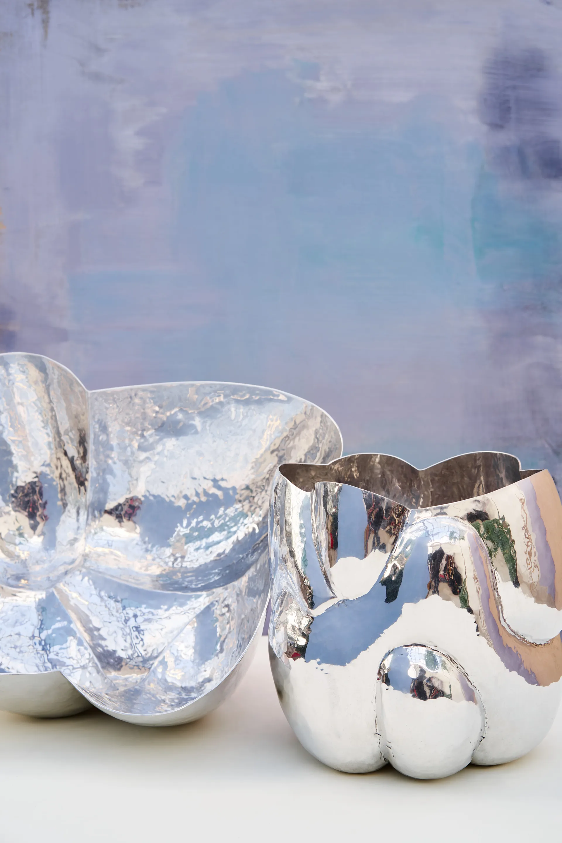 Cloud vase lav, Sølv Tom Dixon