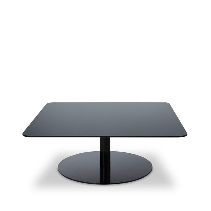 Flash sofabord 80x80 cm - Svart speilglass-svart stativ - Tom Dixon