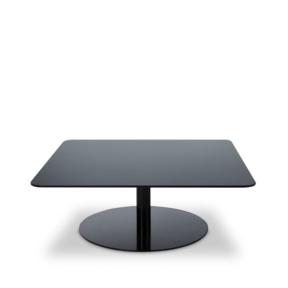Bilde av Tom Dixon Flash sofabord 80x80 cm Svart speilglass-svart stativ