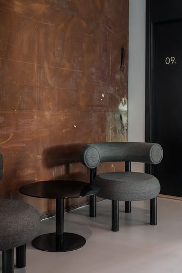 Flash soffbord rundt - Svart-svart stativ - Tom Dixon
