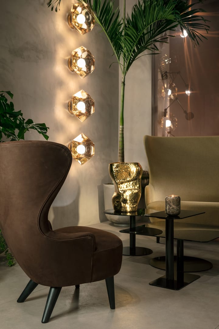 Flash soffbord rundt, Svart-svart stativ Tom Dixon