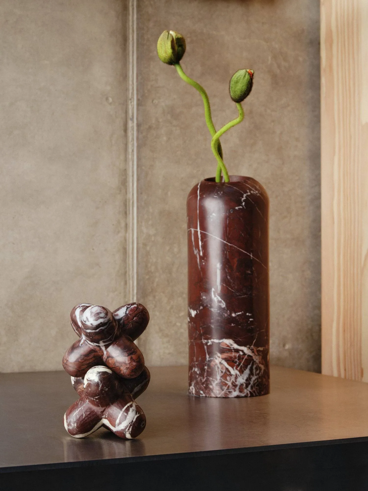 Jack dekorasjonsobjekt, Flamingo marmor, 10x8,5 cm Tom Dixon