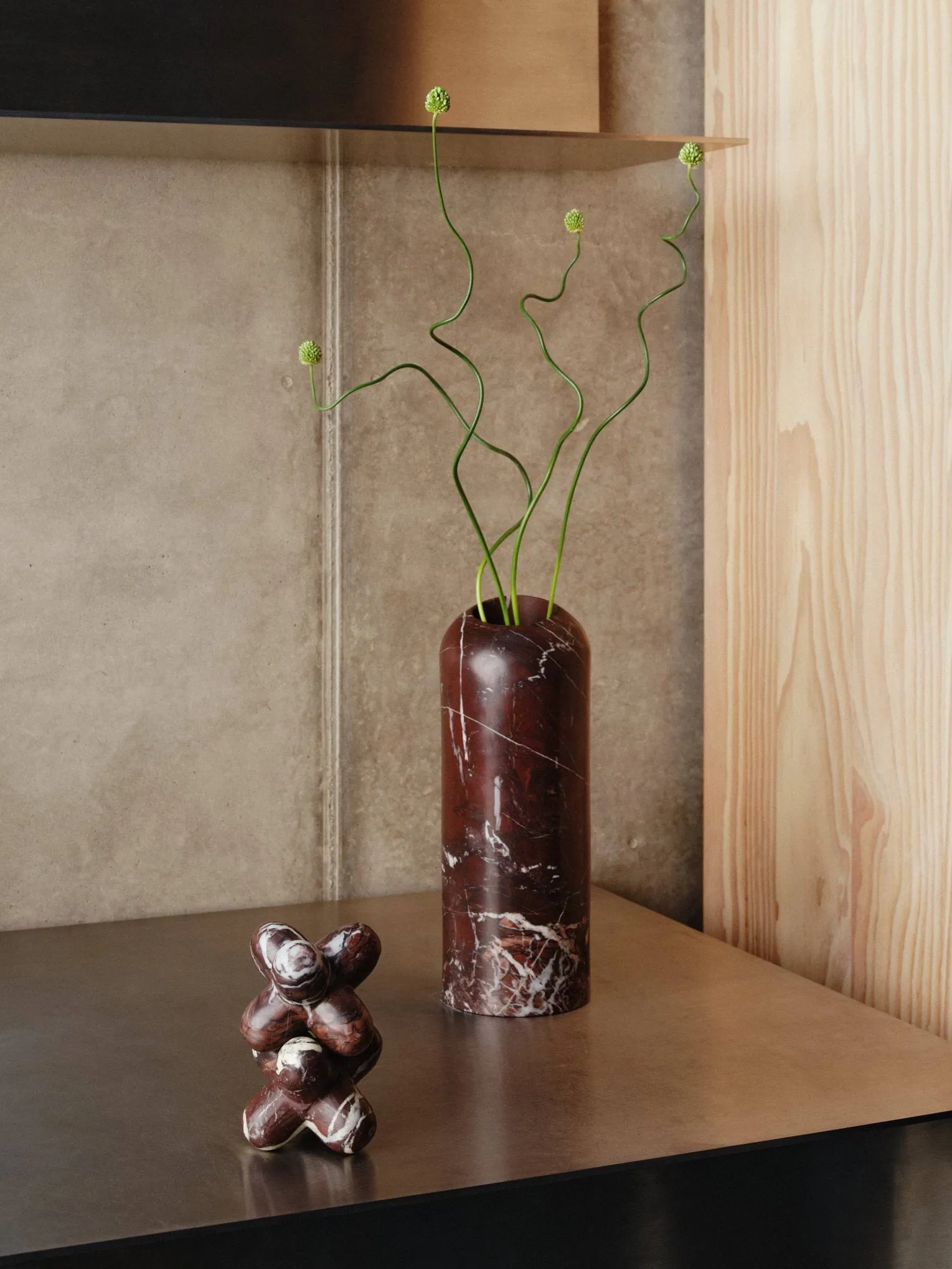 Jack dekorasjonsobjekt, Flamingo marmor, 10x8,5 cm Tom Dixon