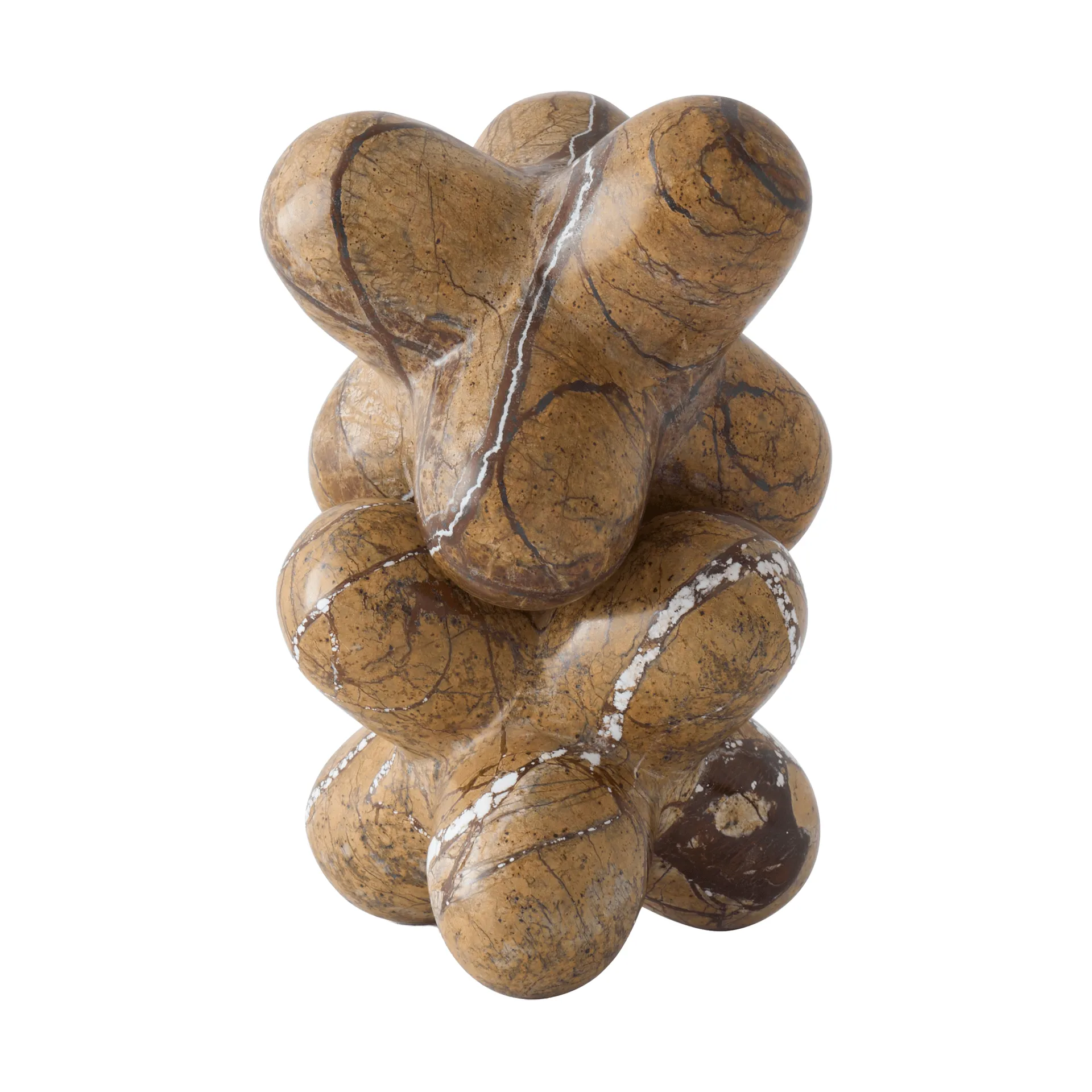 Jack dekorasjonsobjekt, Forest brown marble, 10x8,5 cm Tom Dixon