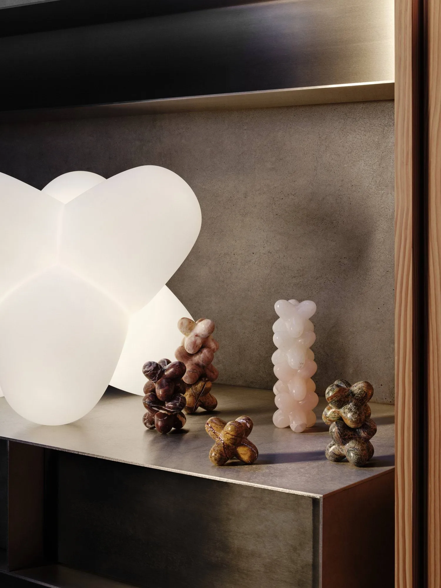 Jack dekorasjonsobjekt, Pink Indian onyx, 10x8,5 cm Tom Dixon