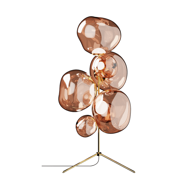 Melt Chandelier gulvlampe LED 175 cm - Copper - Tom Dixon