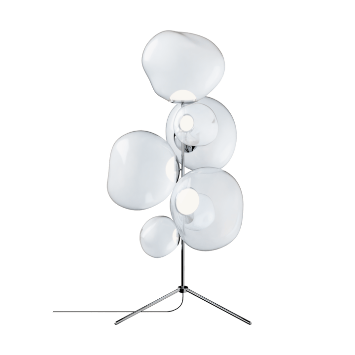 Melt Chandelier gulvlampe LED 175 cm - Opal-silver - Tom Dixon