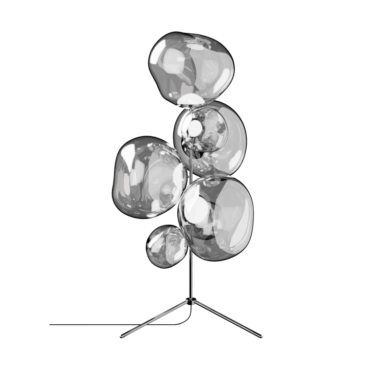 Melt Chandelier gulvlampe LED 175 cm - Silver - Tom Dixon