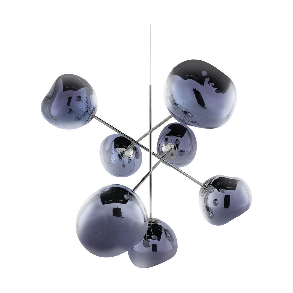 Bilde av Tom Dixon Melt Chandelier large lysekrone LED 196 cm Smoke