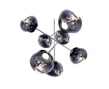 Melt Chandelier large lysekrone LED 196 cm - Smoke - Tom Dixon
