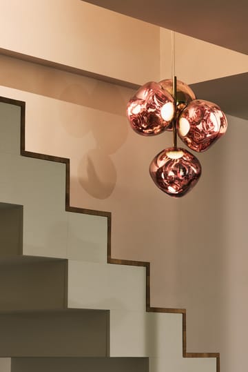 Melt Chandelier mini takkrone LED 63,4 cm - Copper - Tom Dixon