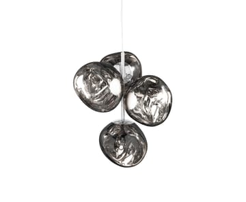 Melt Chandelier mini takkrone LED 63,4 cm - Silver - Tom Dixon