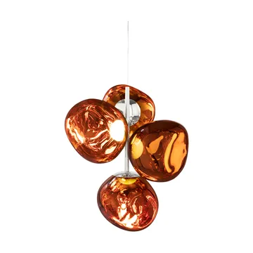 Melt Chandelier small takkrone LED 103 cm - Copper - Tom Dixon