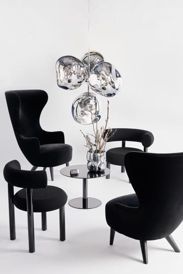 Melt Chandelier small takkrone LED 103 cm - Silver - Tom Dixon