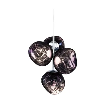Melt Chandelier small takkrone LED 103 cm - Smoke - Tom Dixon