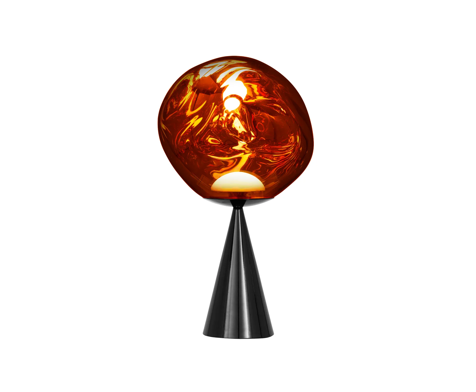 Melt Cone fat bordlampe LED 46,5 cm, Copper Tom Dixon