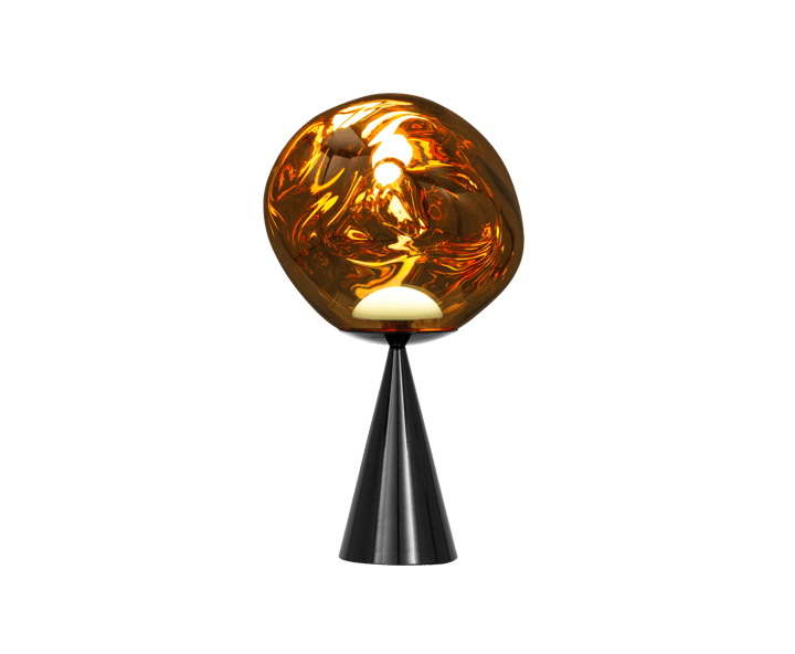 Melt Cone fat bordlampe LED 46,5 cm, Gold Tom Dixon
