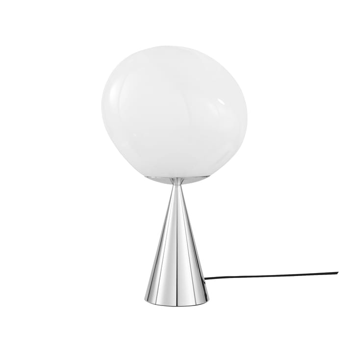 Melt Cone fat bordlampe LED 46,5 cm - Opal-silver - Tom Dixon