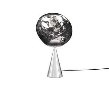 Melt Cone fat bordlampe LED 46,5 cm - Silver-silver - Tom Dixon