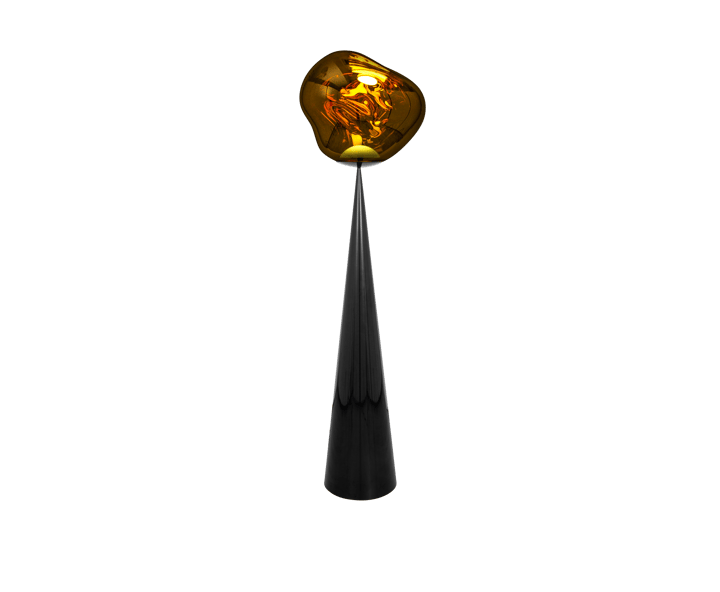 Melt Cone fat gulvlampe LED 174,5 cm, Gold Tom Dixon