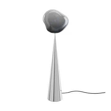 Melt Cone fat gulvlampe LED 174,5 cm - Nikkel-sølvfarget - Tom Dixon