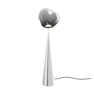 Melt Cone fat gulvlampe LED 174,5 cm - Nikkel-sølvfarget - Tom Dixon