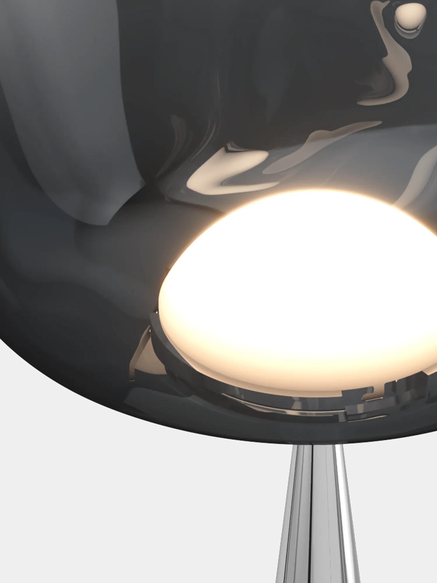 Melt Cone fat gulvlampe LED 174,5 cm, Nikkel-sølvfarget Tom Dixon