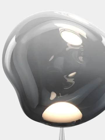 Melt Cone fat gulvlampe LED 174,5 cm - Nikkel-sølvfarget - Tom Dixon