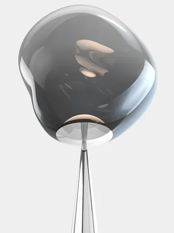Melt Cone fat gulvlampe LED 174,5 cm - Nikkel-sølvfarget - Tom Dixon