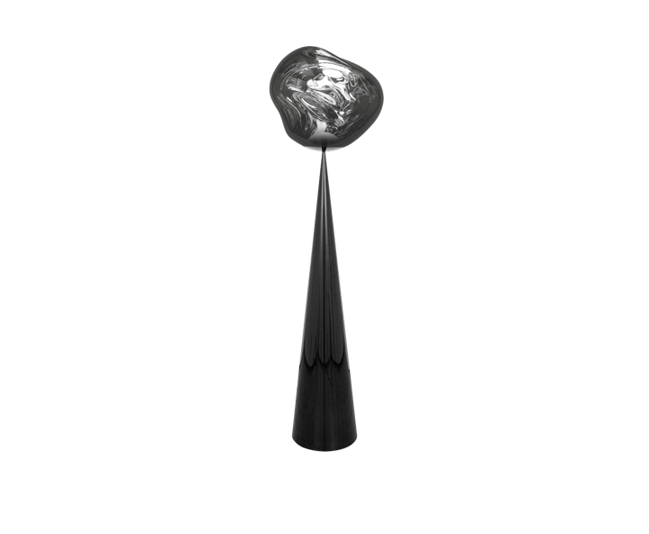 Melt Cone fat gulvlampe LED 174,5 cm, Silver Tom Dixon