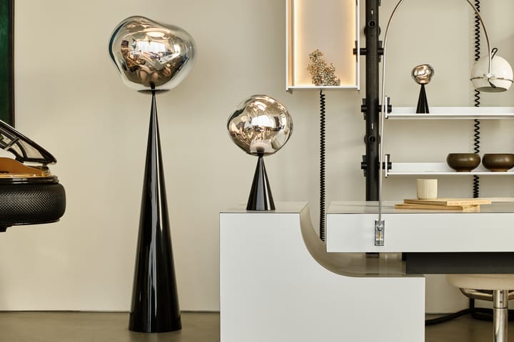 Melt Cone fat gulvlampe LED 174,5 cm, Silver Tom Dixon