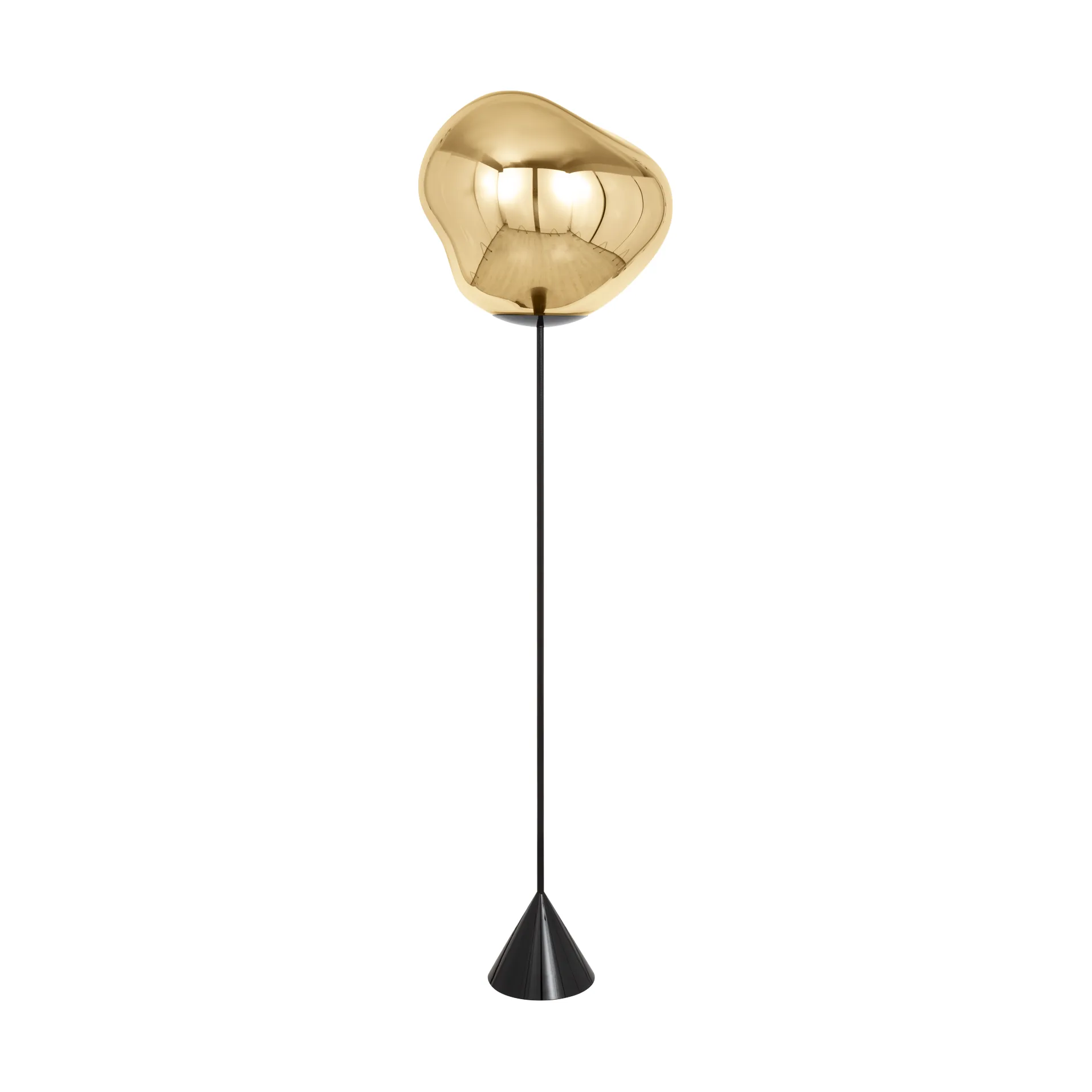 Melt Cone slim gulvlampe LED 180 cm, Gold Tom Dixon