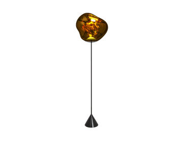 Melt Cone slim gulvlampe LED 180 cm - Gold - Tom Dixon